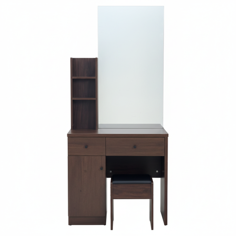 Dressing Table with Stool IH 467 | Luxury Vanity Table UAE Walnut
