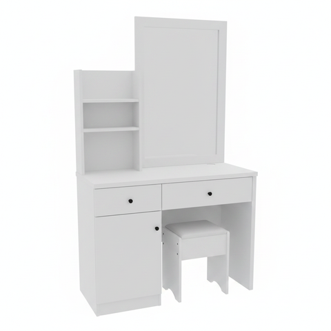 Dressing Table with Stool IH 467 | Luxury Vanity Table UAE White