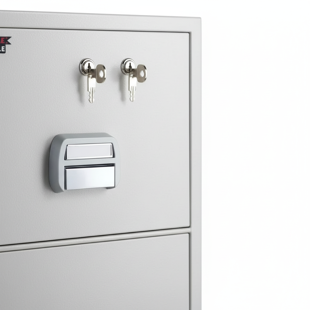 Eagle SF-680-4TKX Fire-Resistant Filing Cabinet – 4 Drawers, Dual Key Lock System