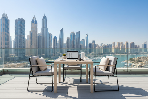 Cedarattan Dining Table Warm Taupe - Premium Outdoor Furniture UAE | Dubai Abu Dhabi Sharjah