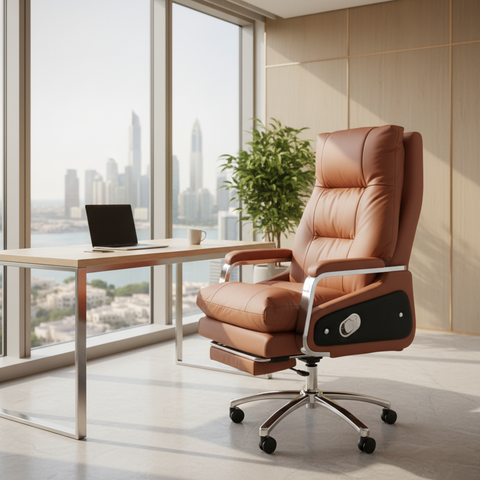 Executive Office Chair with Massage & Footrest - Dubai, Abu Dhabi, UAE