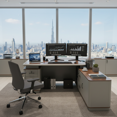 Office Table IH 435 | Premium Desk for Dubai, Abu Dhabi & UAE
