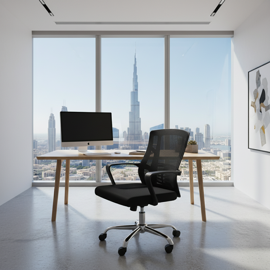 Office Chair Black IH 255 H BLK | Premium Ergonomic Seating Dubai UAE