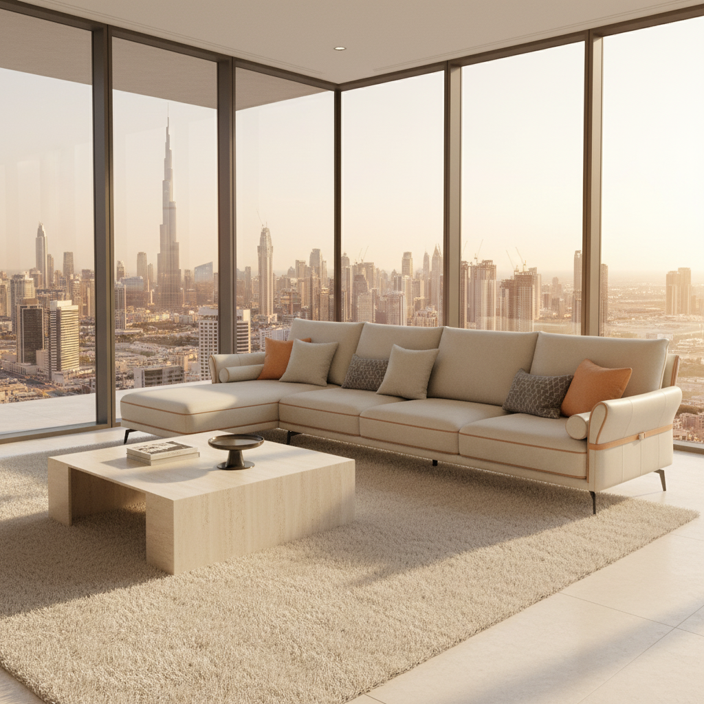 Corner Sofa IH CS-1086 | Premium L-Shape Sofa UAE