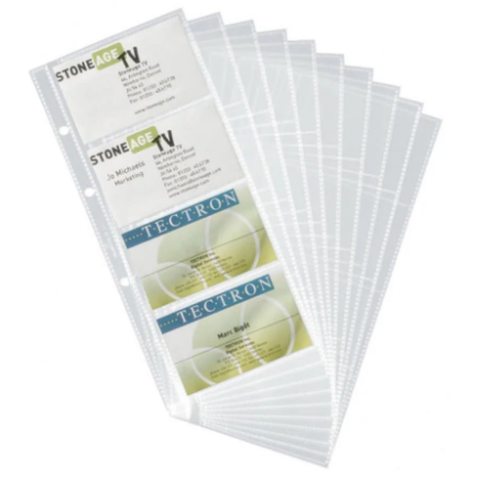 Durable Business Card Pockets 10-Pack | Professional Card Holders UAE