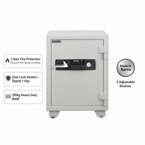 Fire Resistant Safe UAE - Eagle ES-065 Digital Safe with Key Lock | 1 Hour Fire Protection