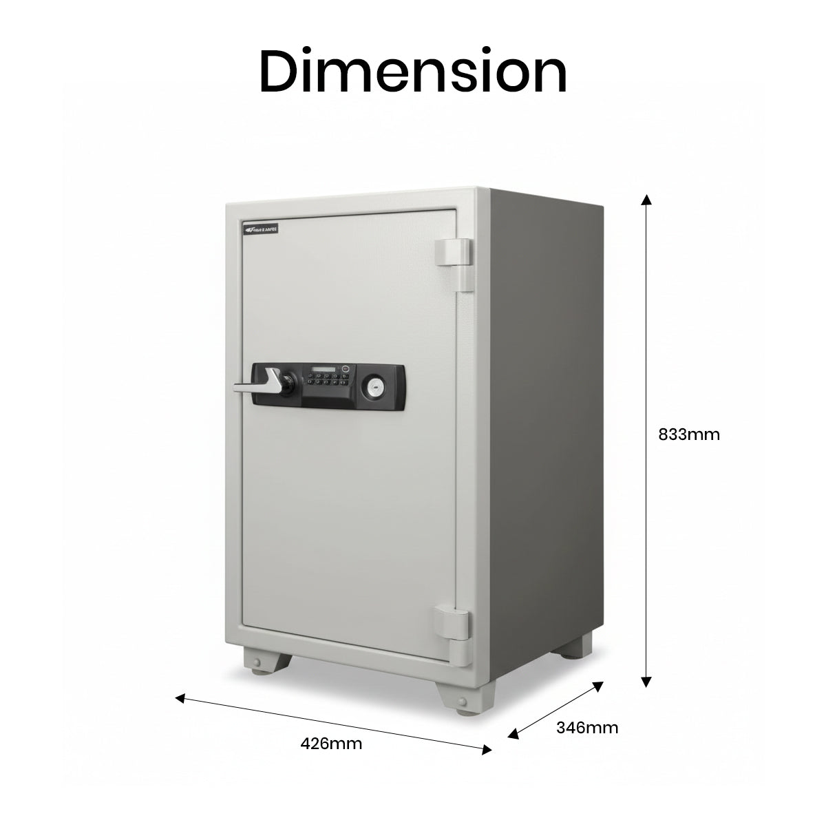 Eagle ES-100 Fire-Resistant Safe – Digital + Key Lock System