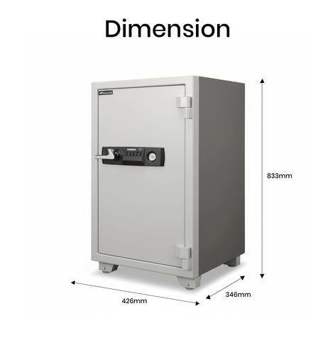 Eagle ES-100 Fire-Resistant Safe – Digital + Key Lock System