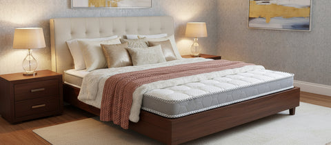 INFINI HOMES Single High Density Foam White Foldable & Flipable Mattress