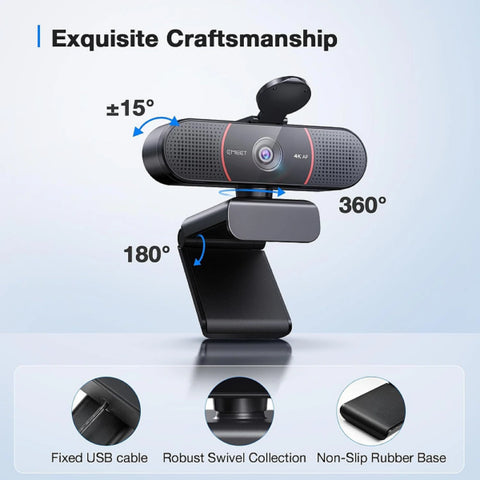 EMEET C960 4K Webcam Dubai – UHD Sony Sensor with PDAF Autofocus | UAE-Wide Delivery