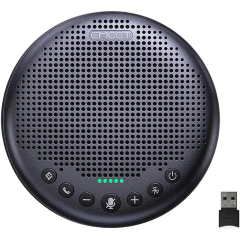 EMEET Luna Plus Conference Speakerphone – 8 Omni Mics, AI Noise Cancellation, 10Hr Battery | UAE