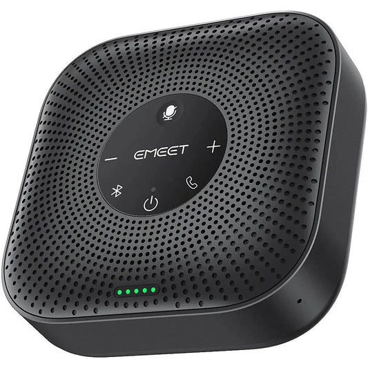 EMEET M0 Plus Conference Speakerphone – 360° HD Audio, 4 Mic Array, Voice IA 4.2, Bluetooth 5.0 | UAE Delivery