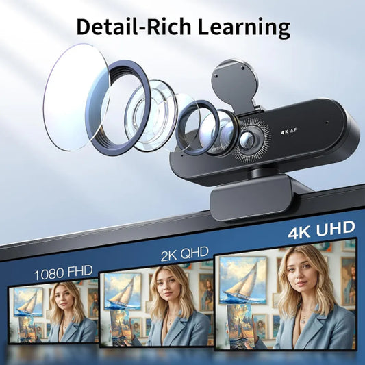 EMEET NOVA 4K Webcam Dubai – Ultra HD Autofocus Webcam with Dual Noise-Cancelling Mics | UAE-Wide Delivery