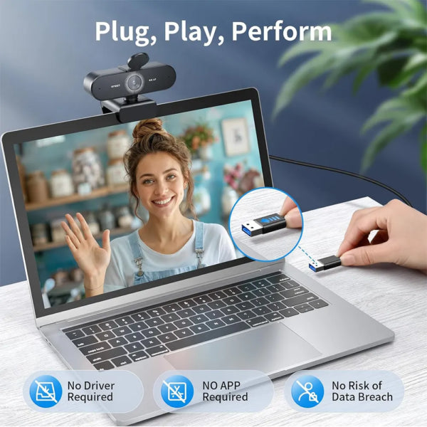 EMEET NOVA 4K Webcam Dubai – Ultra HD Autofocus Webcam with Dual Noise-Cancelling Mics | UAE-Wide Delivery