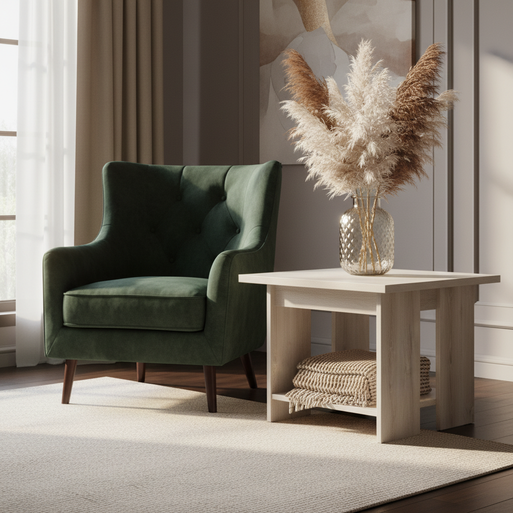 Coffee Table IH 4060 | Modern Fume Glass Centre Table – INFINI HOMES UAE