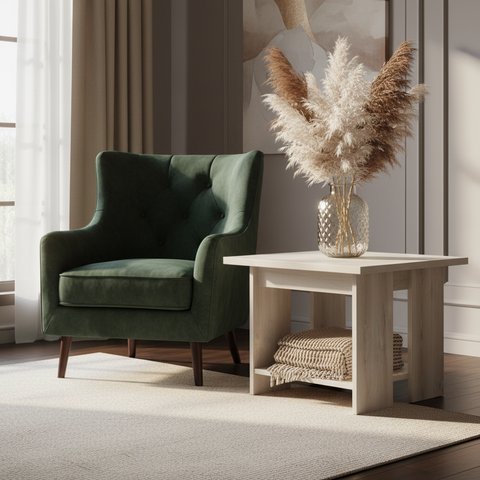 Coffee Table IH 4060 | Modern Fume Glass Centre Table – INFINI HOMES UAE
