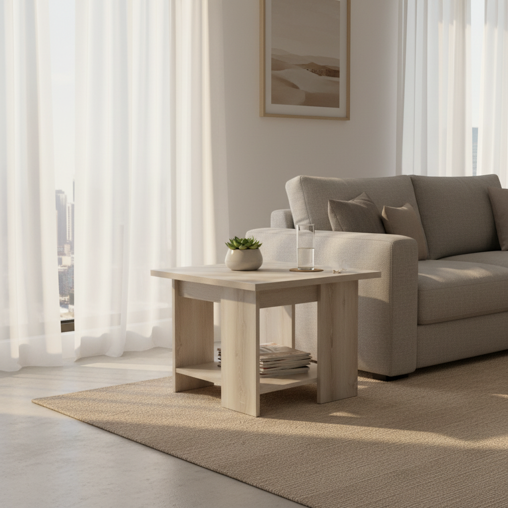 Coffee Table IH 4060 | Modern Fume Glass Centre Table – INFINI HOMES UAE