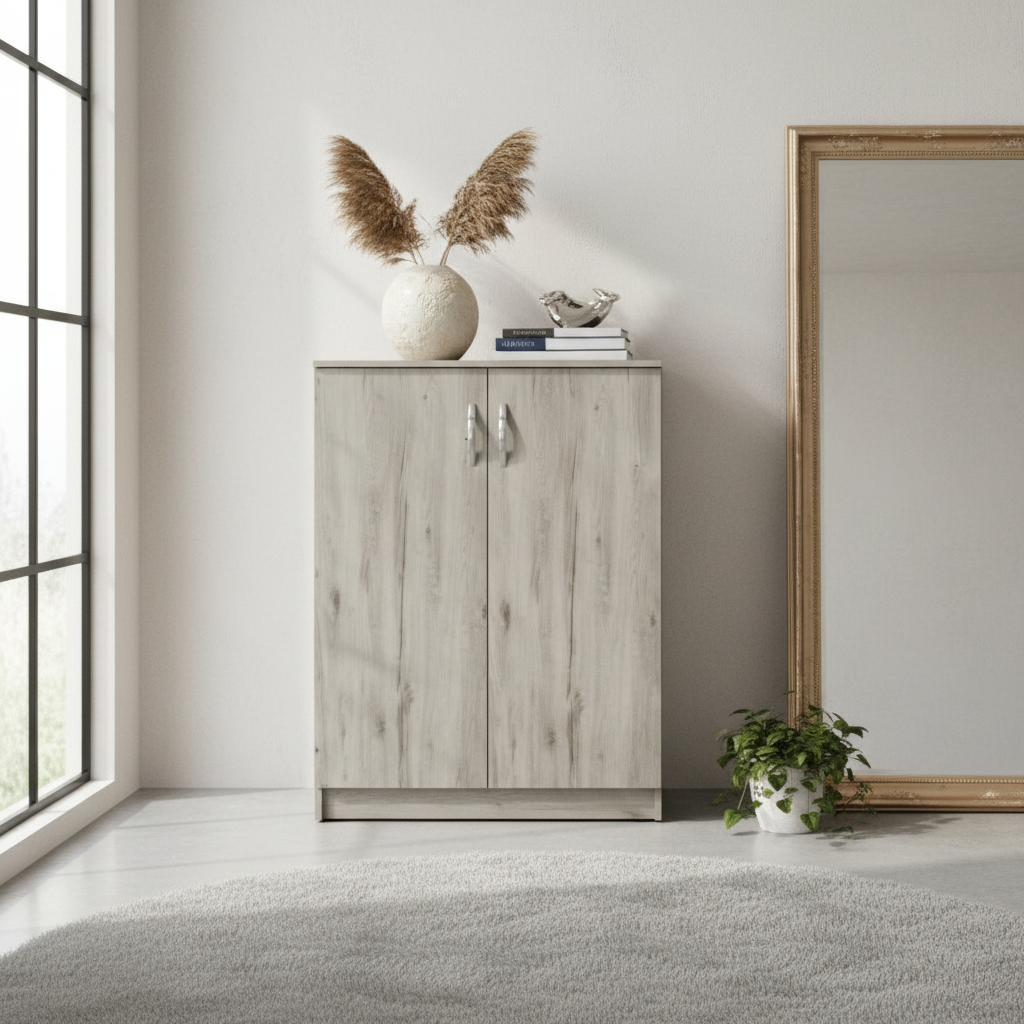 Wooden Shoe Rack 100x80x37cm | IH 9210 | INFINI HOMES UAE
