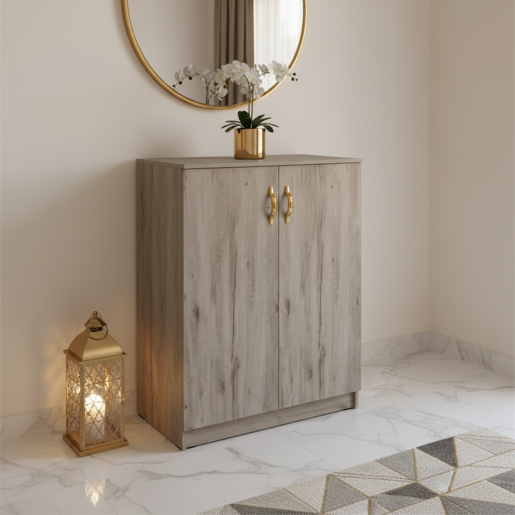 Wooden Shoe Rack 100x80x37cm | IH 9210 | INFINI HOMES UAE