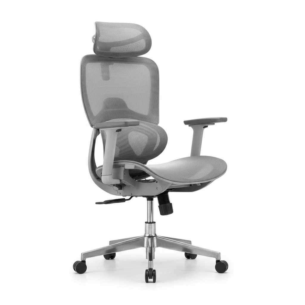 Vibe MG-HB Full Mesh Ergonomic High-Back Office Chair with Adjustable Headrest and 3D Armrests – Buy Online UAE | Dubai, Abu Dhabi, Sharjah