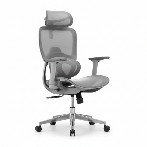 Vibe MG-HB Full Mesh Ergonomic High-Back Office Chair with Adjustable Headrest and 3D Armrests – Buy Online UAE | Dubai, Abu Dhabi, Sharjah
