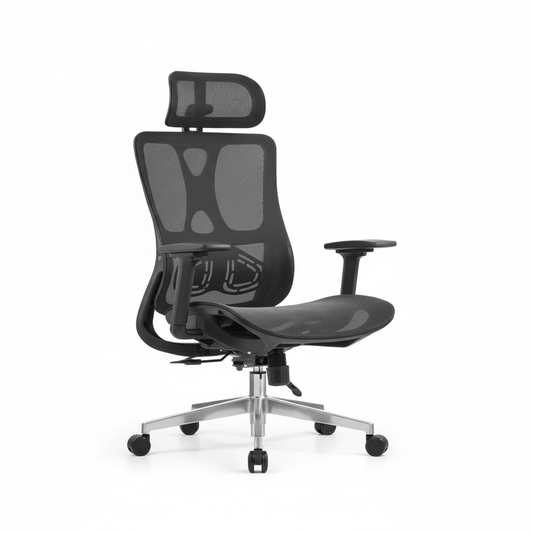 Premium Ergonomic Office Chair with Headrest Dubai | High Back Mesh Executive Chair UAE | IH A-216