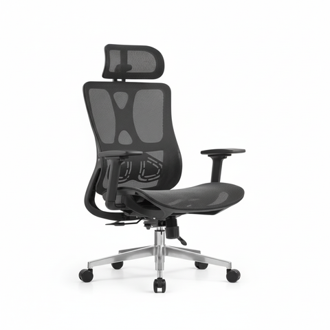 Premium Ergonomic Office Chair with Headrest Dubai | High Back Mesh Executive Chair UAE | IH A-216
