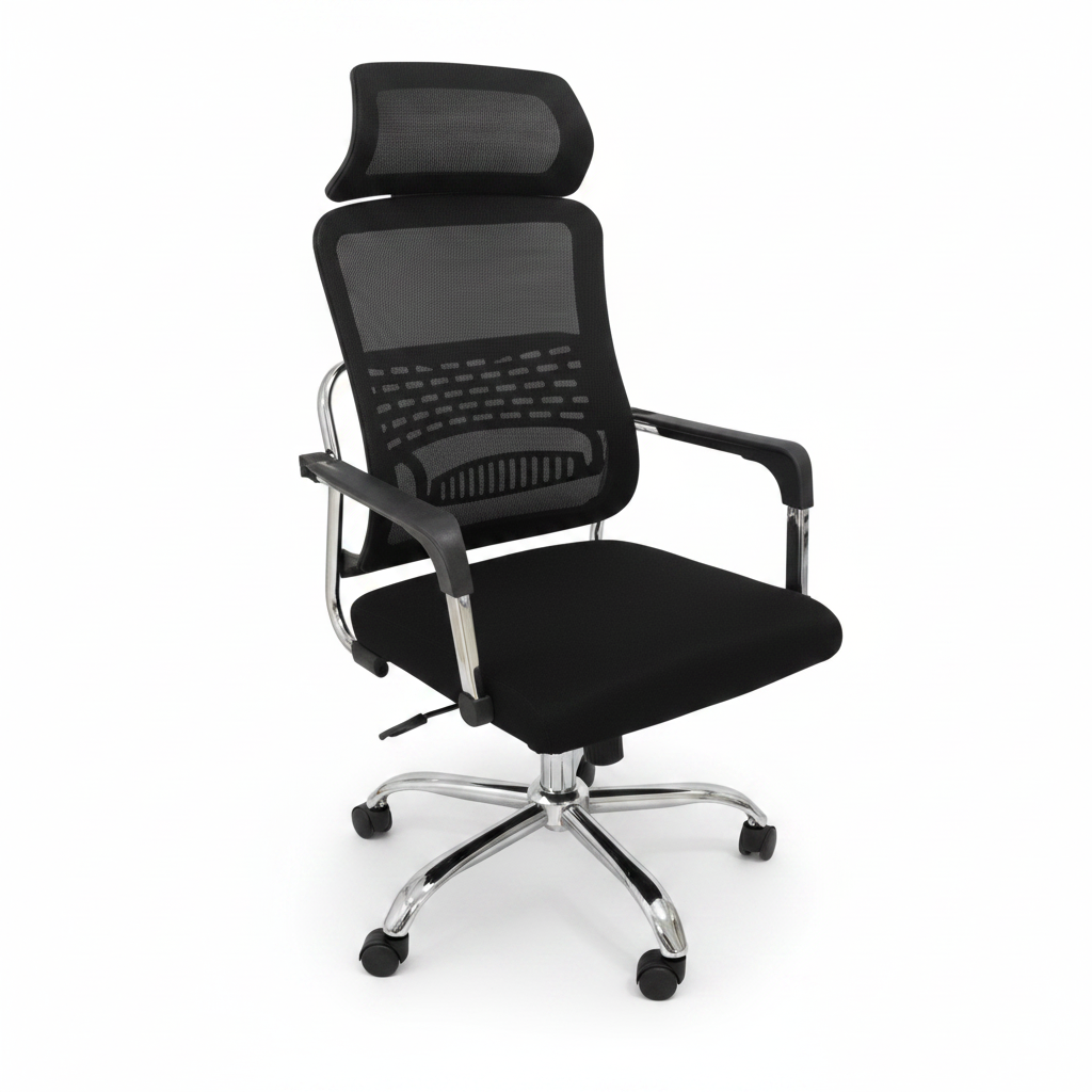 Black mesh high back ergonomic office chair IH 909 – buy office chairs online in Dubai UAE