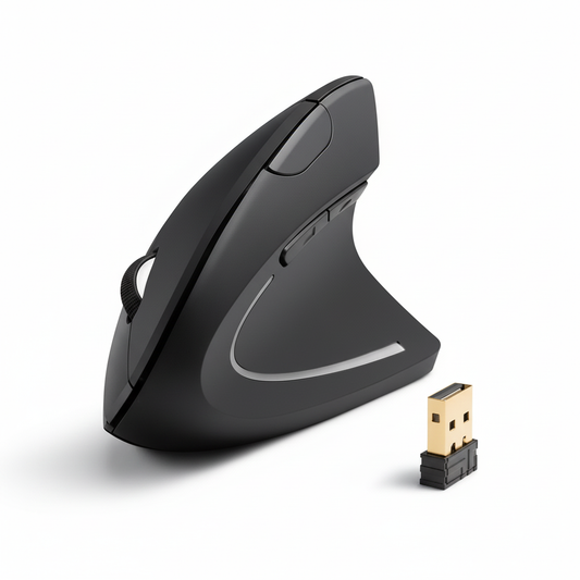 Ergonomic Wireless Mouse Rechargeable 2.4G USB – Vertical Optical Mouse with 3 Adjustable DPI (800/1200/1600) | UAE Stock – Dubai, Abu Dhabi, Sharjah, Ajman, Fujairah, Ras Al Khaimah & Umm Al Quwain