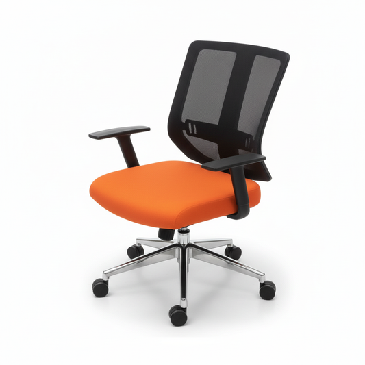 Office Chair Black Orange IH 168 - Premium Ergonomic Seating Dubai UAE