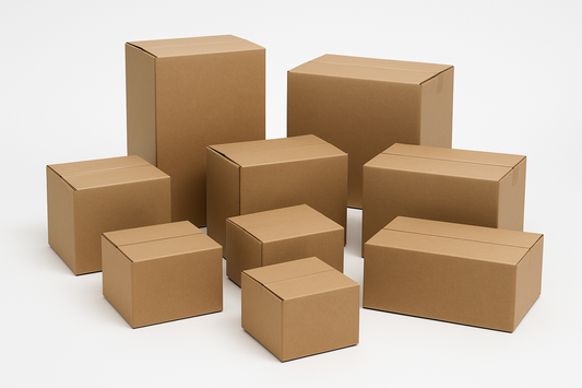 صناديق نقل دبي الإمارات - عبوة 10 قطع كرتون مموج ممتاز | Moving Boxes UAE Dubai - 10 Pack Premium Corrugated Cartons 44x44x68cm