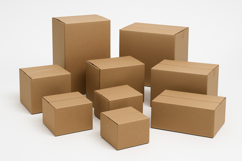 صناديق نقل دبي الإمارات - عبوة 10 قطع كرتون مموج ممتاز | Moving Boxes UAE Dubai - 10 Pack Premium Corrugated Cartons 44x44x68cm