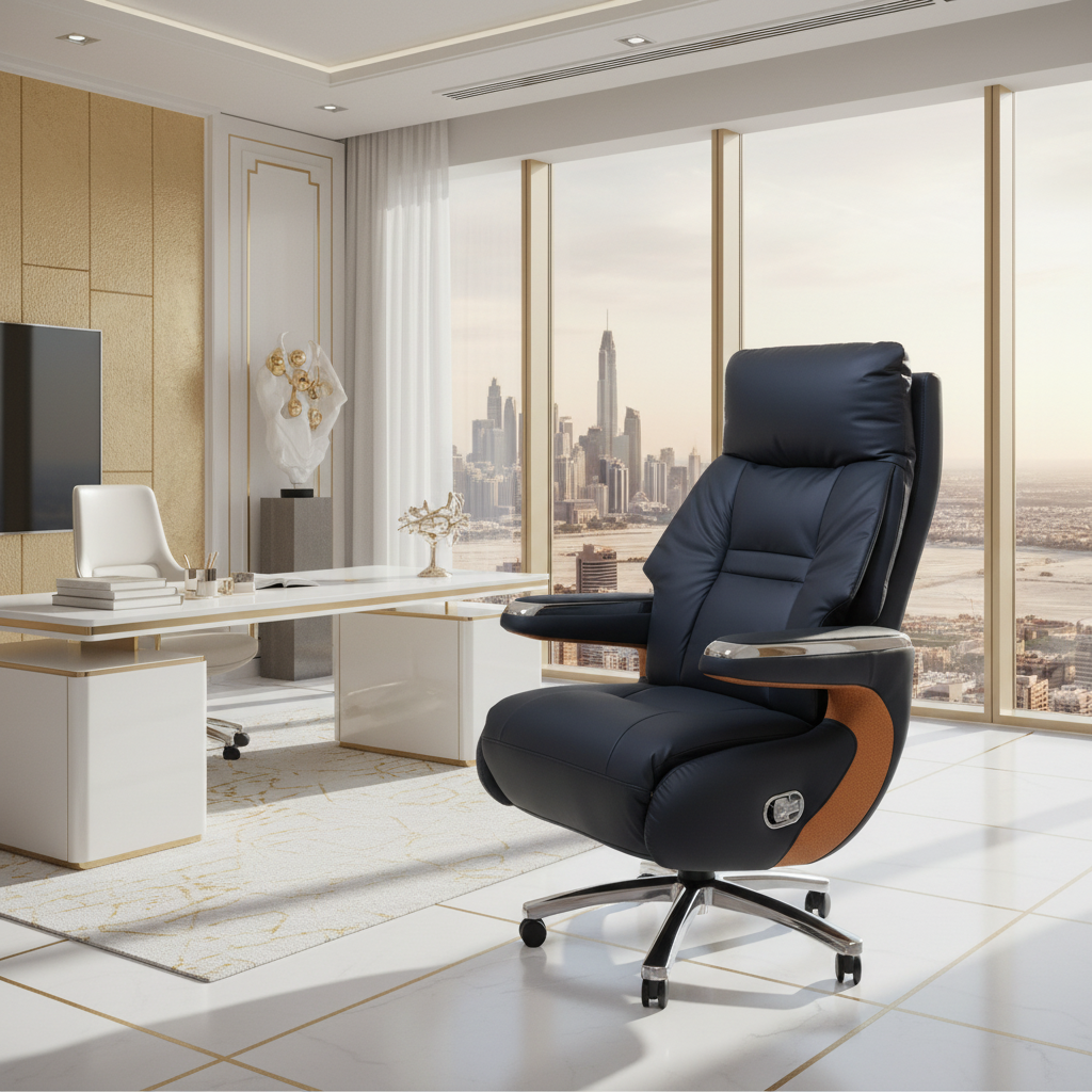 PU Hand Recliner Boss Chair | IH 6079 | INFINI HOMES UAE
