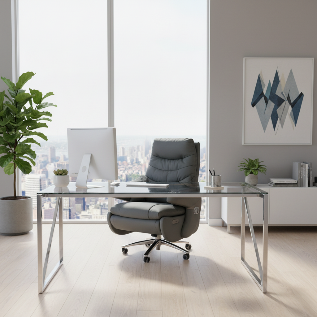 Electric Recliner Office Chair - PU Leather Ergonomic Chair UAE | IH 6076