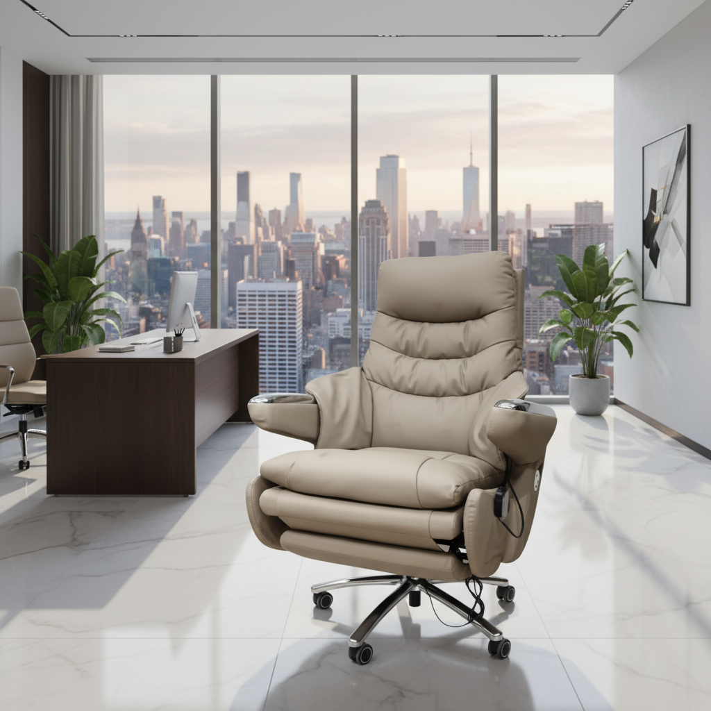 Electric Massage Recliner Chair with PU Leather - Premium Office & Home Furniture UAE | IH 6075