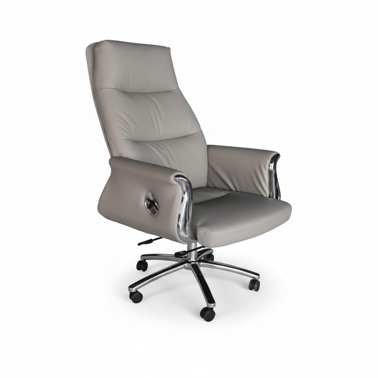 Executive Boss Chair UAE | High Back Recliner Office Chair with Chrome Base | IH 168