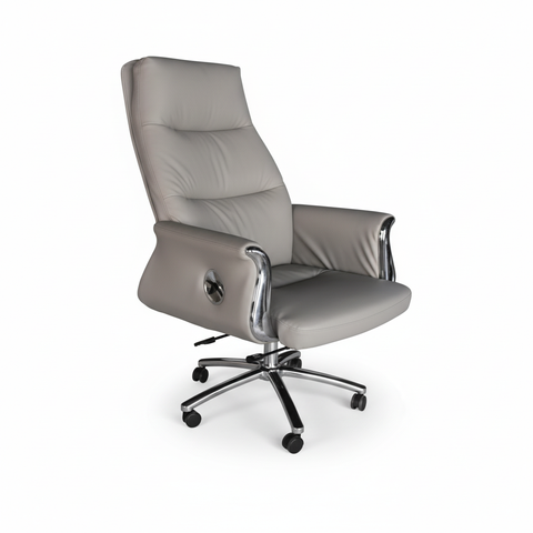 Executive Boss Chair UAE | High Back Recliner Office Chair with Chrome Base | IH 168