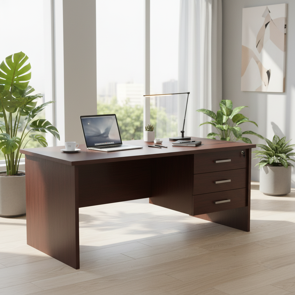 Office Desk New Cherry 120x74x75cm | Premium Desks UAE