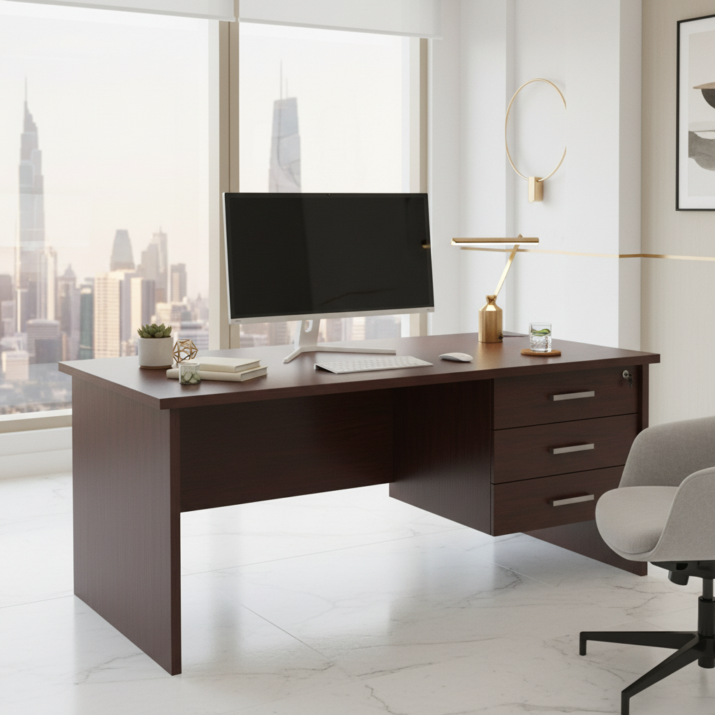 Office Desk New Cherry 120x74x75cm | Premium Desks UAE