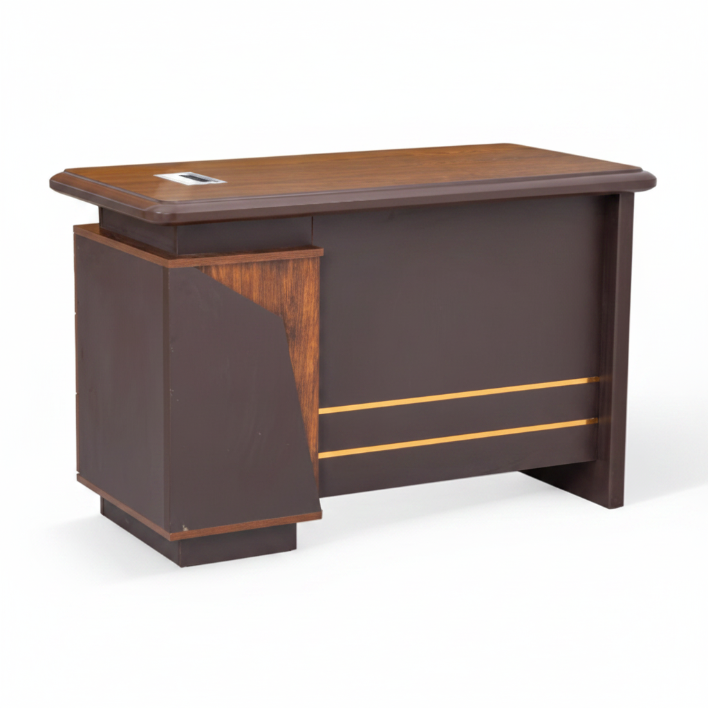 IH 234-1.2M Golden Oak Brown Office Table | 120cm Work Desk UAE