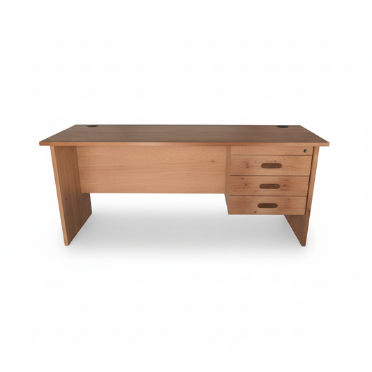 Office Desk Light Cherry 140x70x75cm | Premium Desks UAE