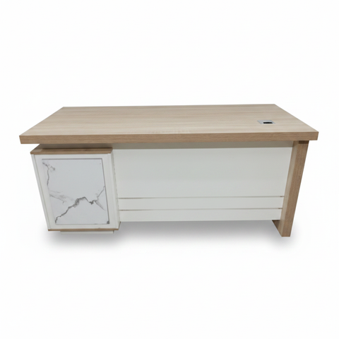 Office Table 140x70x75cm Coffee Khaki White Background | Home Office Desk UAE | INFINI HOMES IH-2014