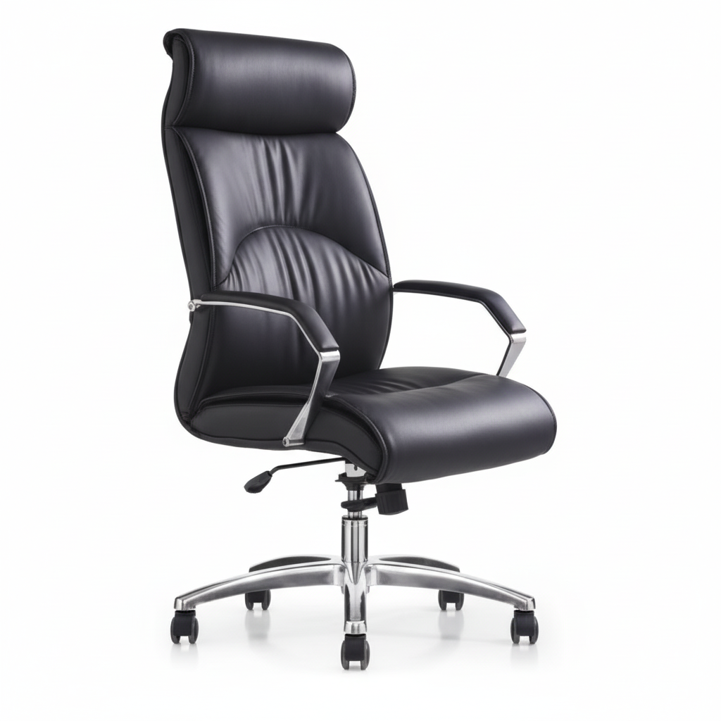 High Back Leather Office Chair UAE | Executive Chair with Lumbar Support | Mike HB Model