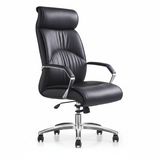 High Back Leather Office Chair UAE | Executive Chair with Lumbar Support | Mike HB Model