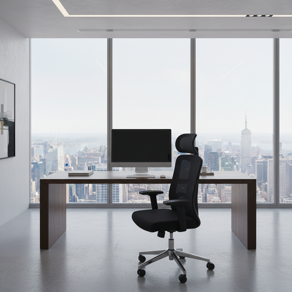 Executive Ergonomic High-Back Mesh Chair IH-A213H in Office – Premium Furniture UAE