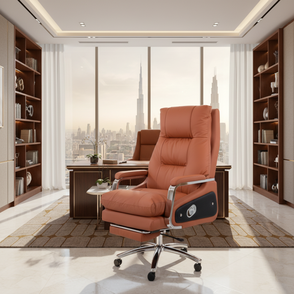 Executive Office Chair with Massage & Footrest - Dubai, Abu Dhabi, UAE