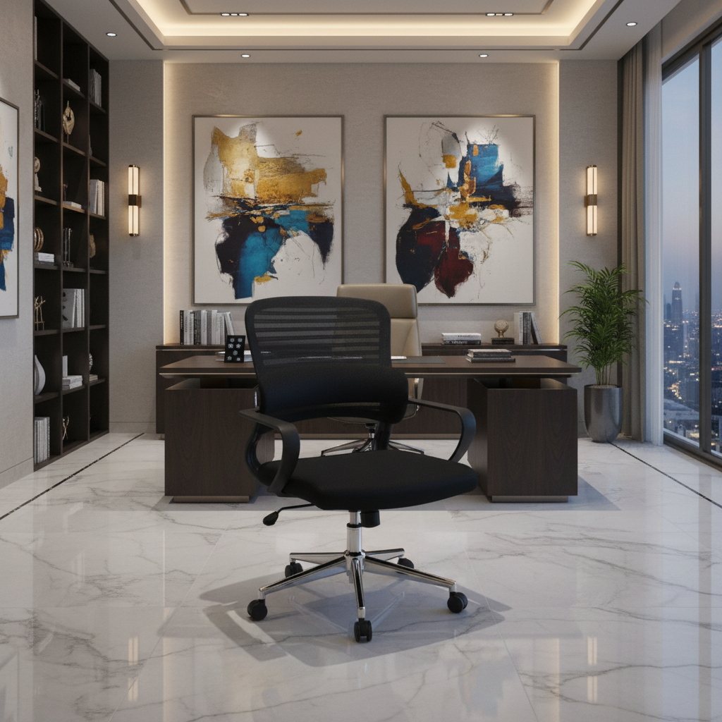 Office Chair Black IH 4008 BLK | Premium Ergonomic Seating UAE