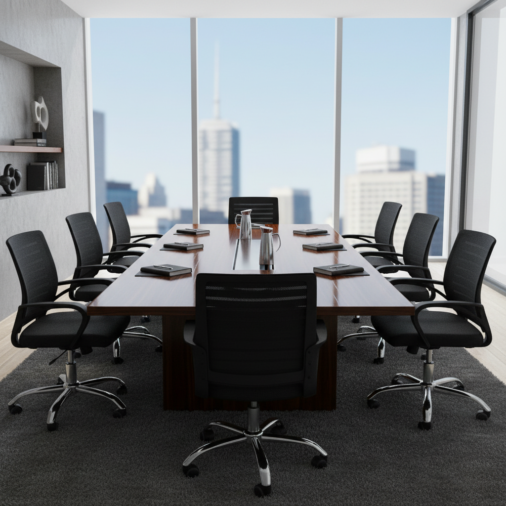 Low Back Mesh Office Chair UAE | Ergonomic Chrome Base with Tilt & Height Adjustment | IH 7823