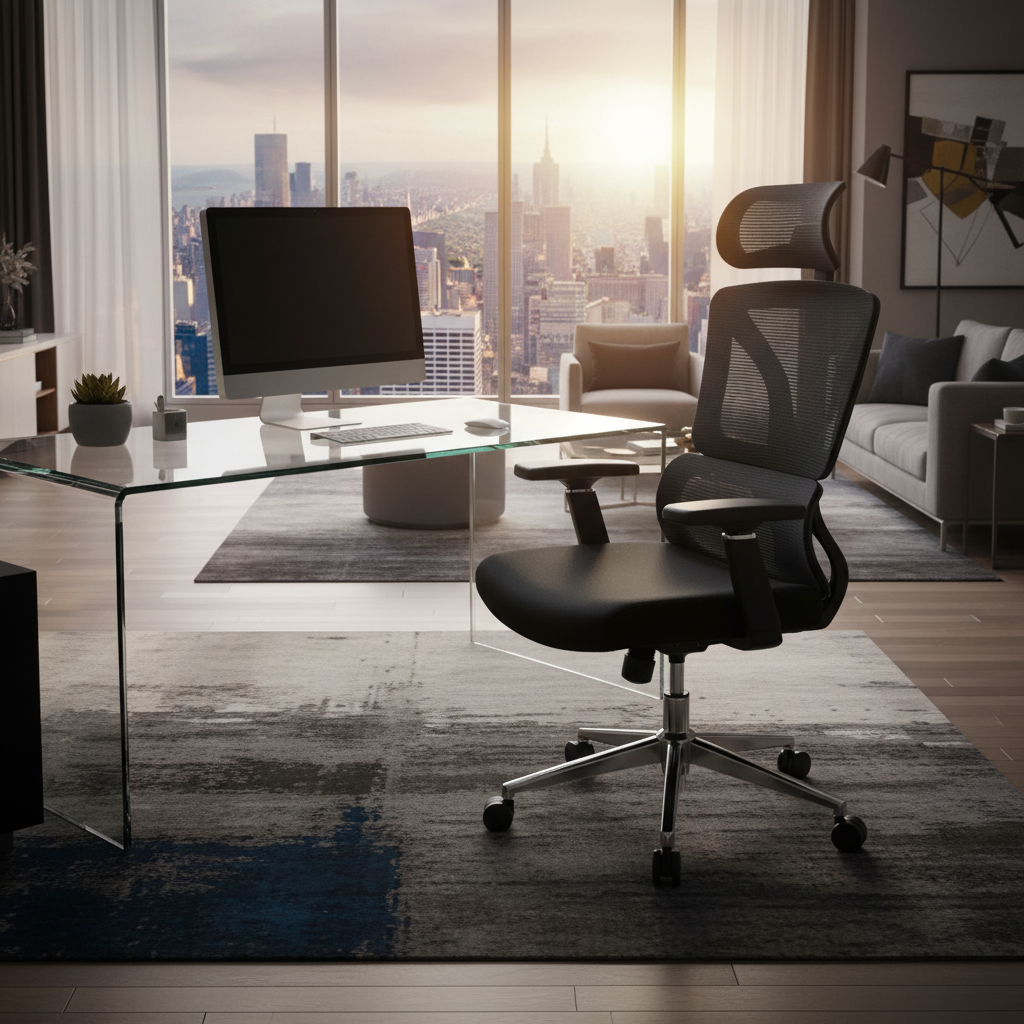 Ergonomic Mesh High Back Office Chair with Headrest - Dubai UAE | Premium Executive Chair | IH 121