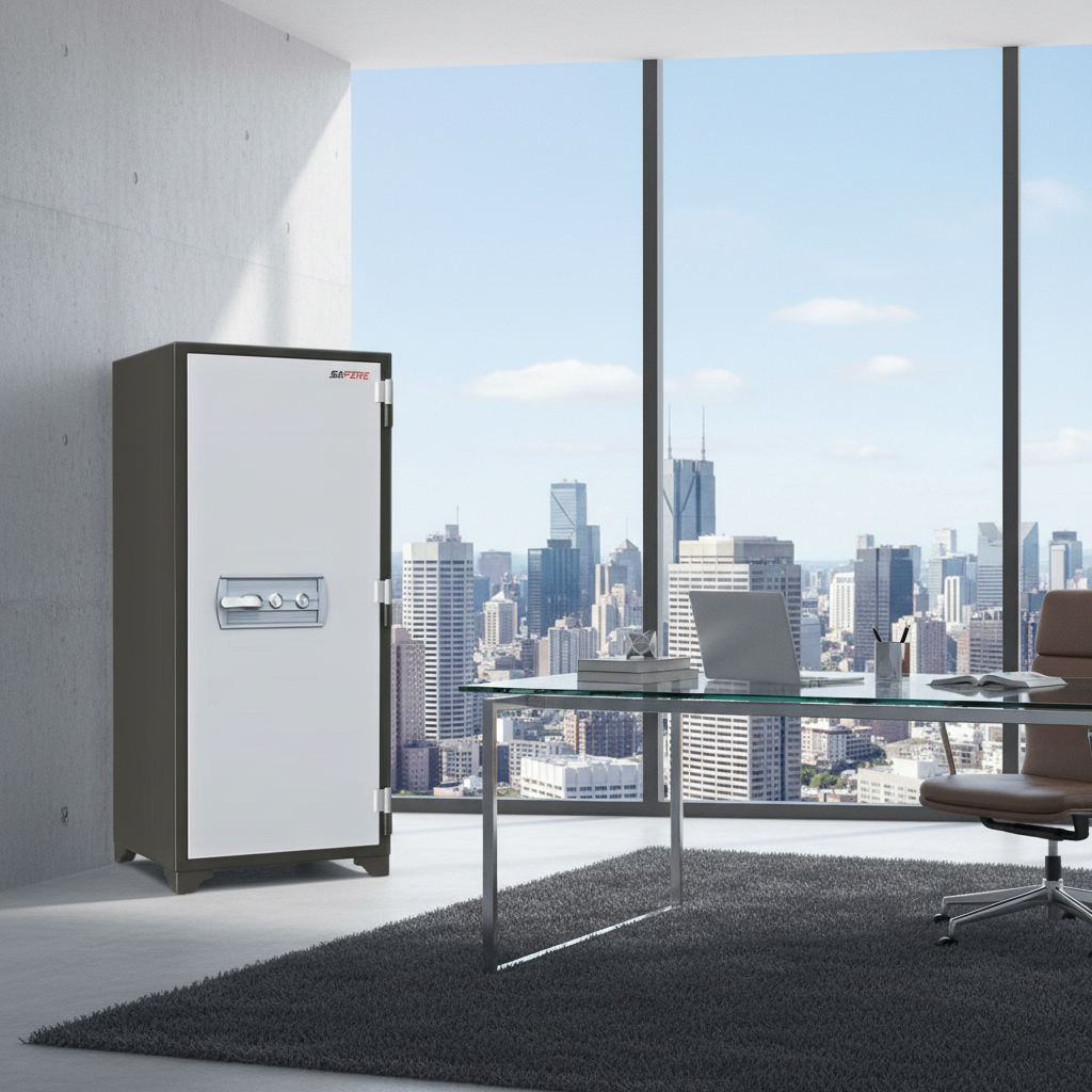 SAFIRE FR 1360 Fire Resistant Safe in UAE Corporate Office – 265L Document Safe with Dual Key Lock